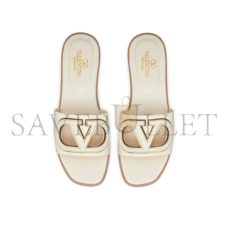 VALENTINO VLOGO CUT-OUT CALFSKIN SLIDE SANDAL WS0IB0RLL_B24